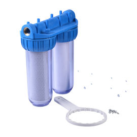 Sistema domestico a due fasi di filtrazione dell'acqua con la valvola di deviatore facile rapida